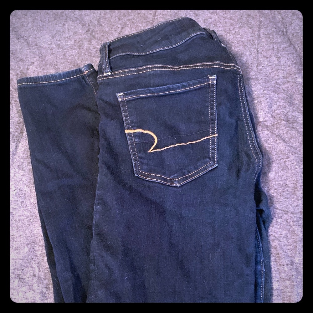 Stretchy American eagle jeggings size 12 long